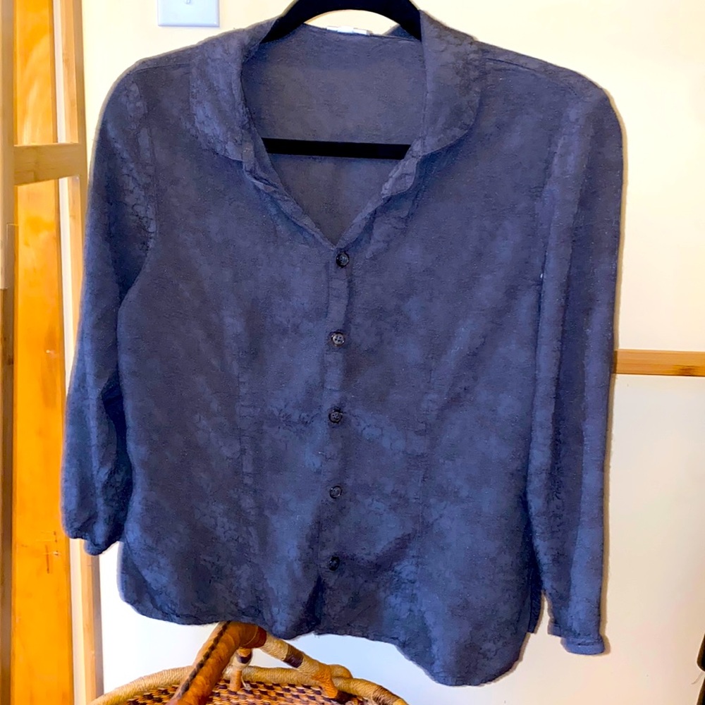 Vintage CP shades 3/4 sleeve rayon shirt size M